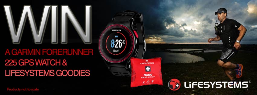 Win a Garmin Forerunner 225 and Lifesystems Prizes.