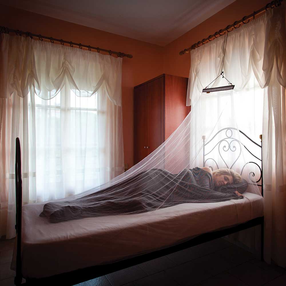 KND Extra Large Mosquito Net – 16.5ft X 13.8ft X 6.9ft, White Polyester For Camping & Garden