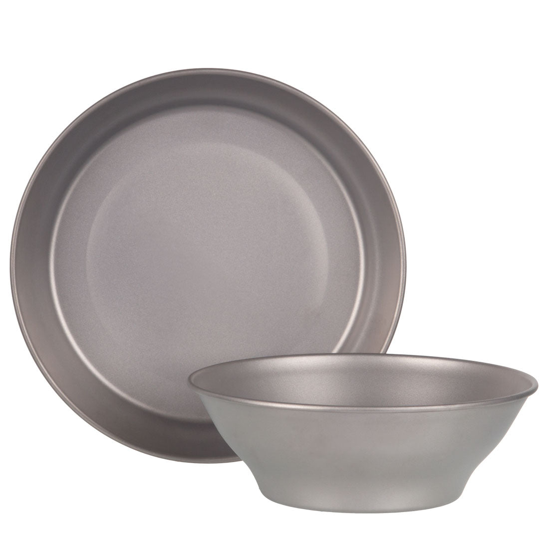 Titanium Camping Plate & Bowl Set