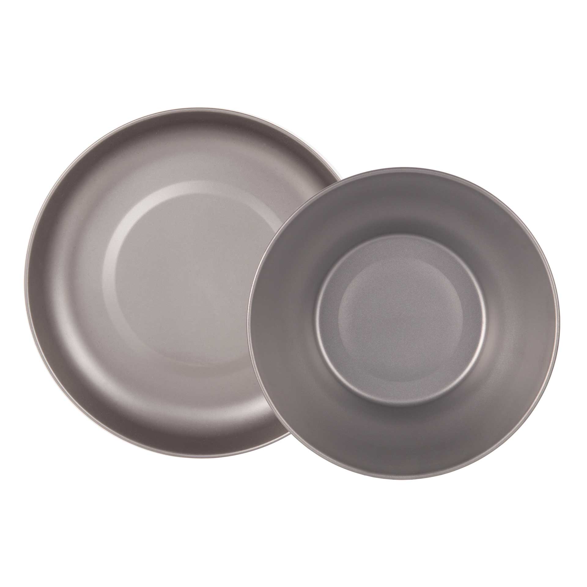 Titanium Camping Plate & Bowl Set