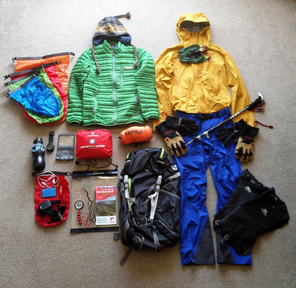 What to carry in a mountain rucksack by Dan Aspel
