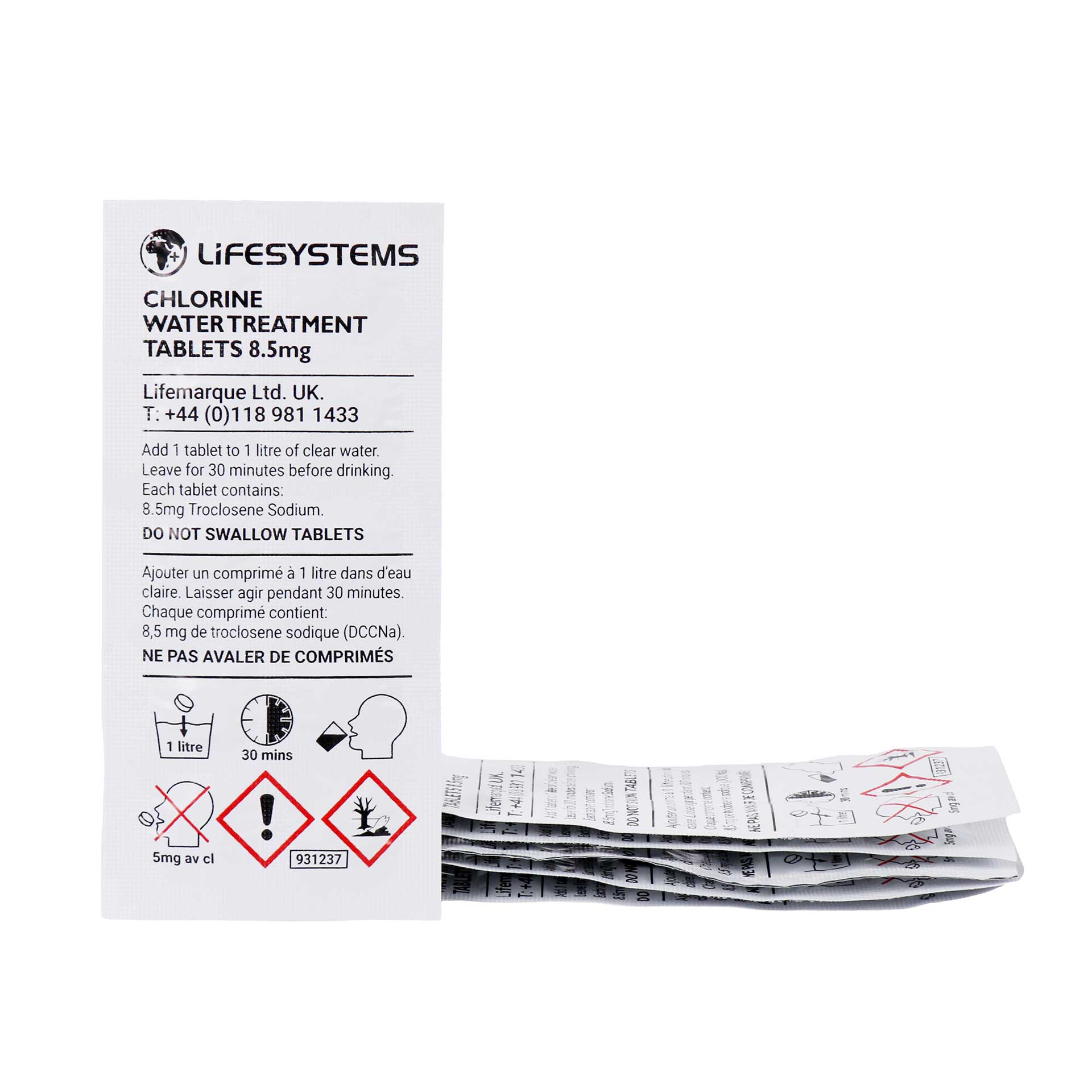 Chlorine Water Purification Tablets