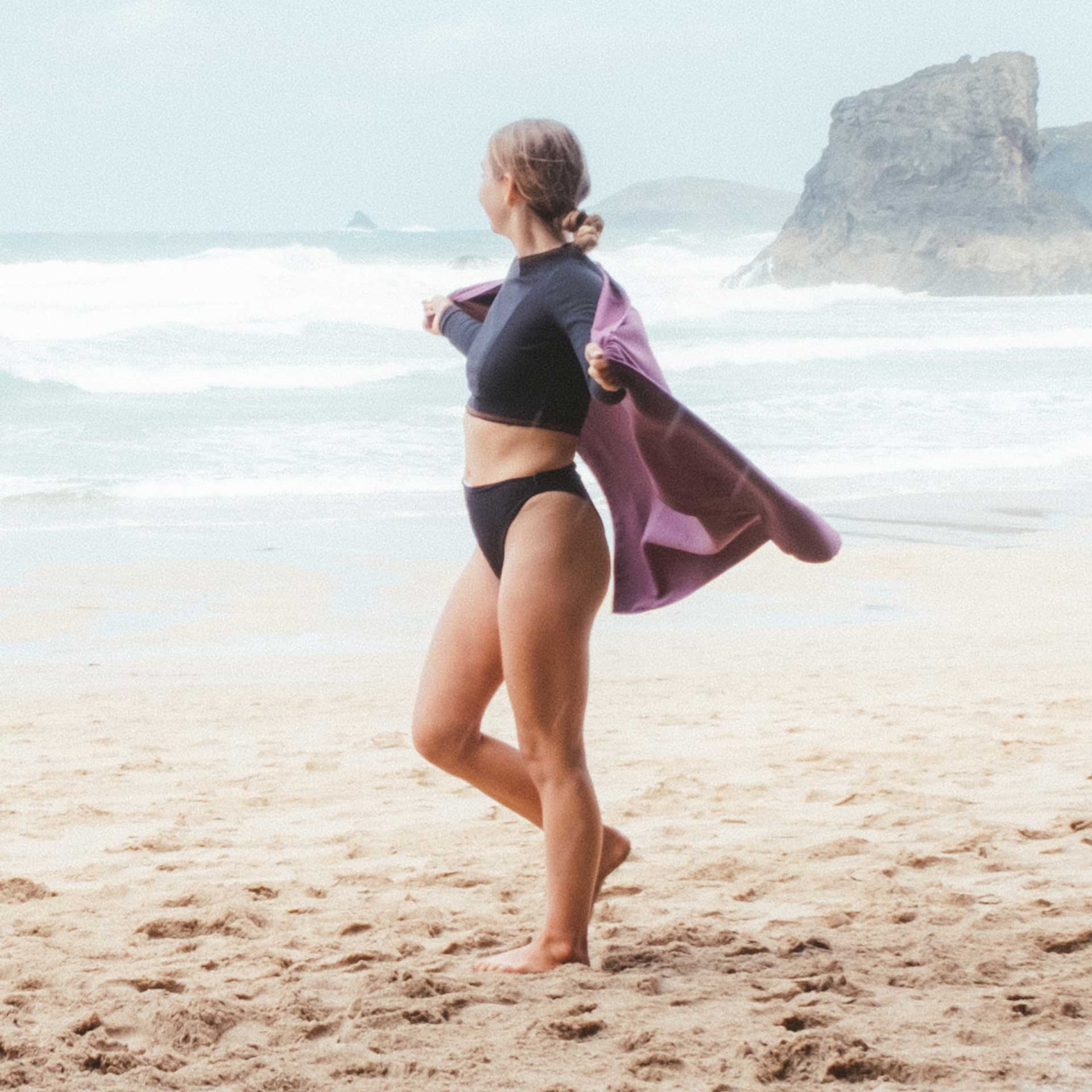 SoftFibre Recycled Towels - variant[Blackcurrant]