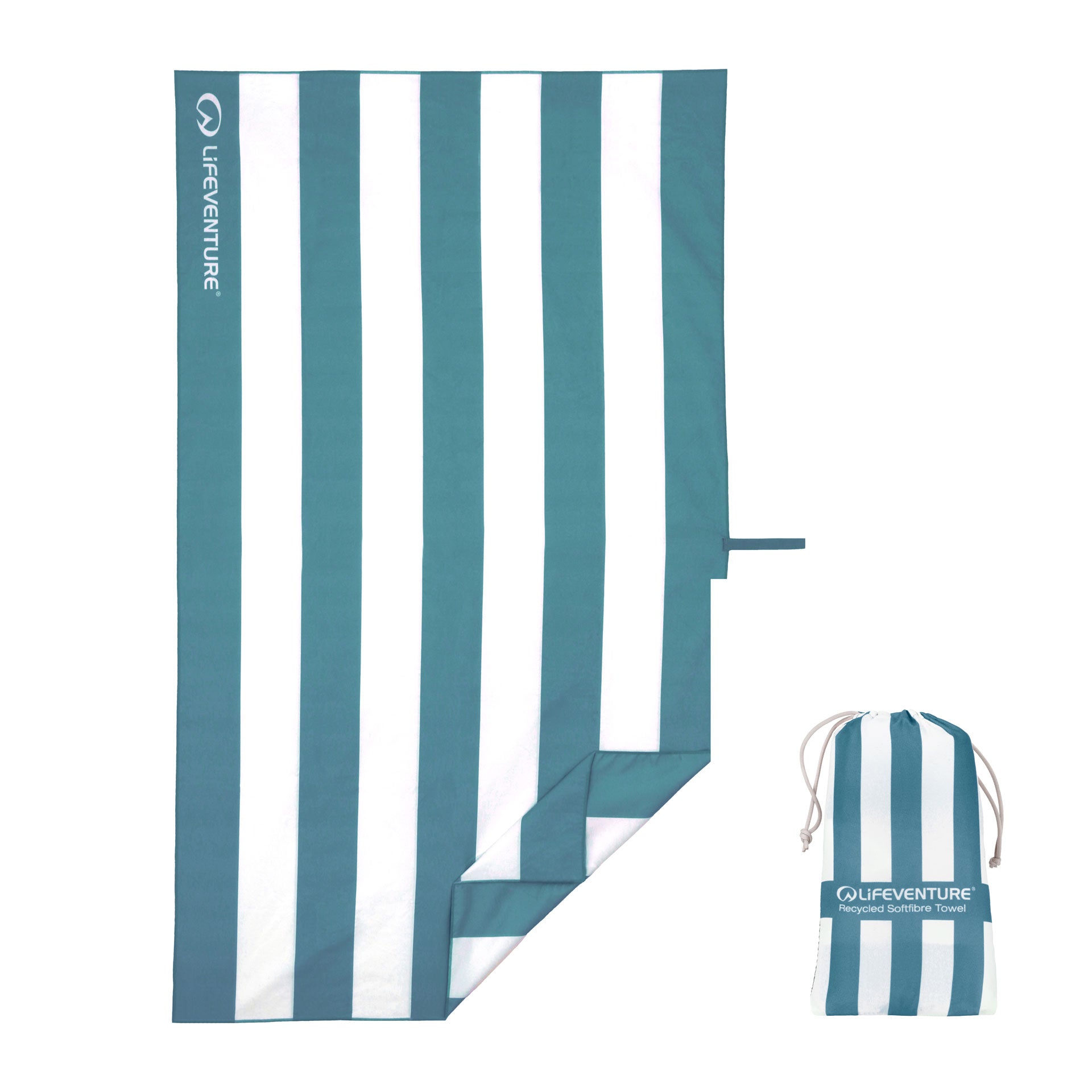 SoftFibre Recycled Towels - variant[Blue Stripe]