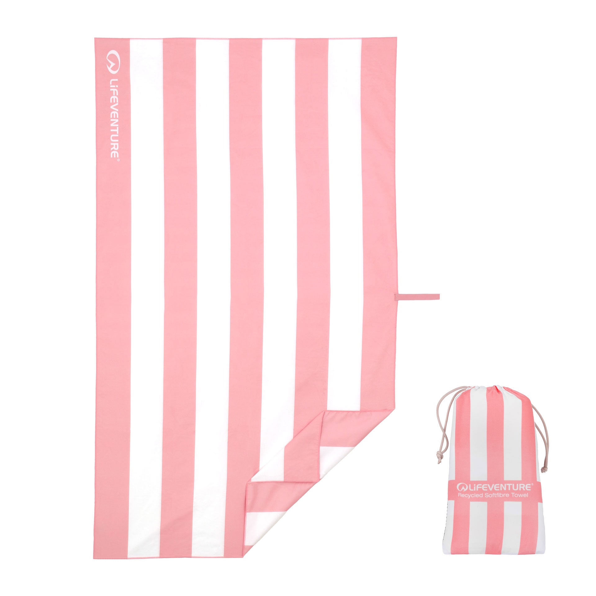 SoftFibre Recycled Towels - variant[Pink Stripe]