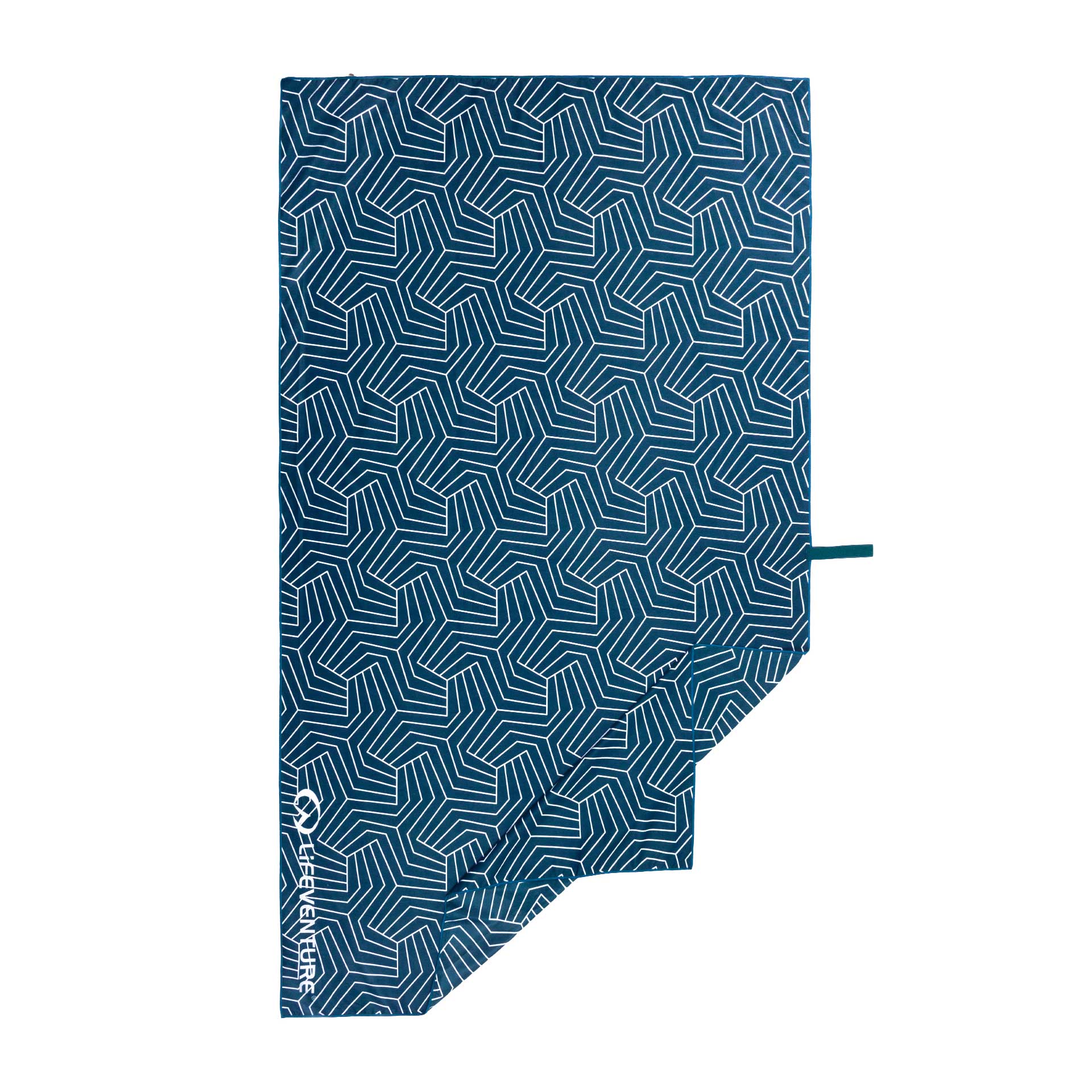 SoftFibre Recycled Towels - variant[Geometric Navy]