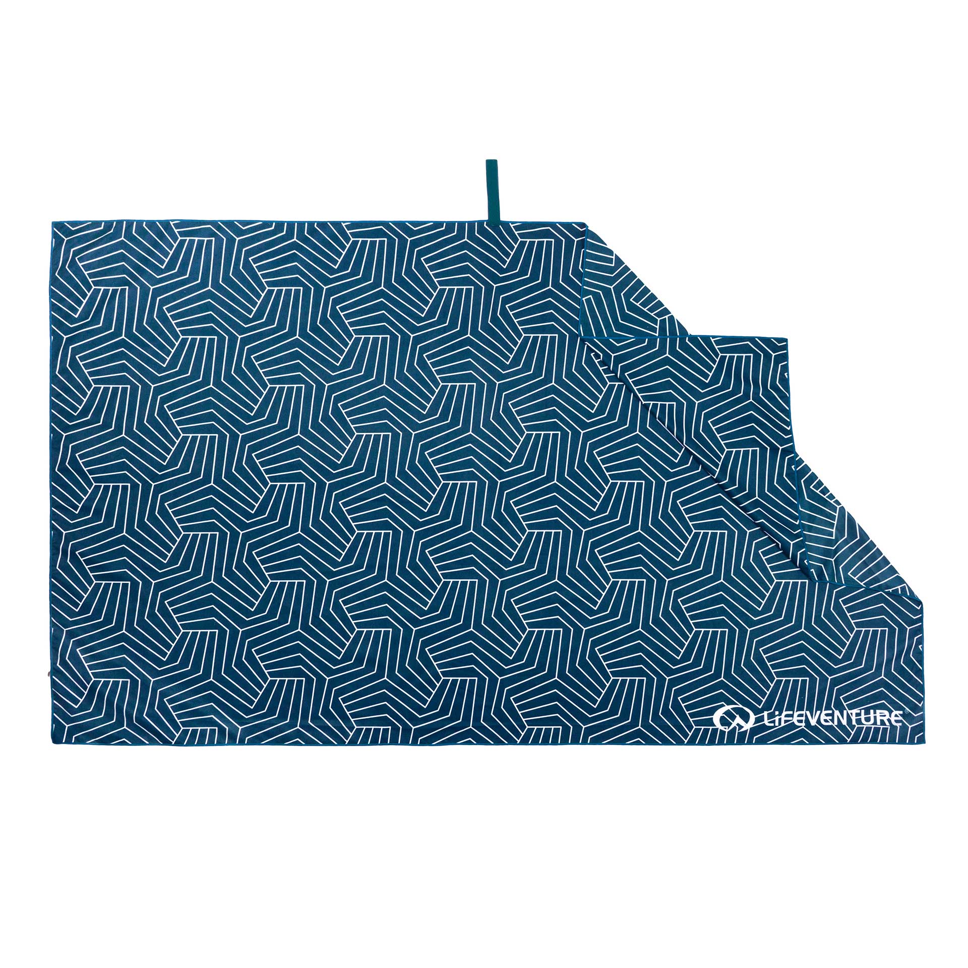 SoftFibre Recycled Towels - variant[Geometric Navy]