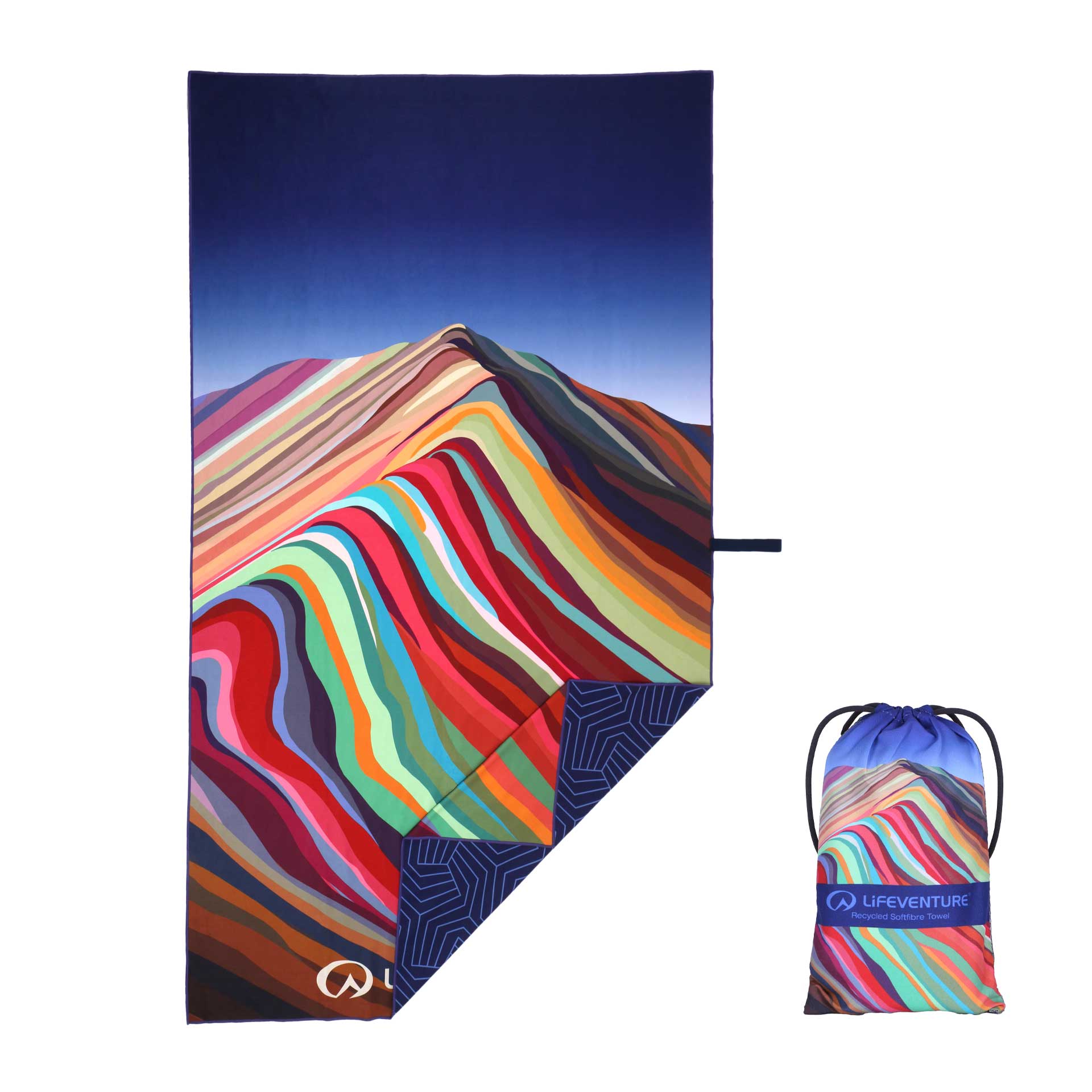 SoftFibre Recycled Towels - variant[Rainbow Mountain]