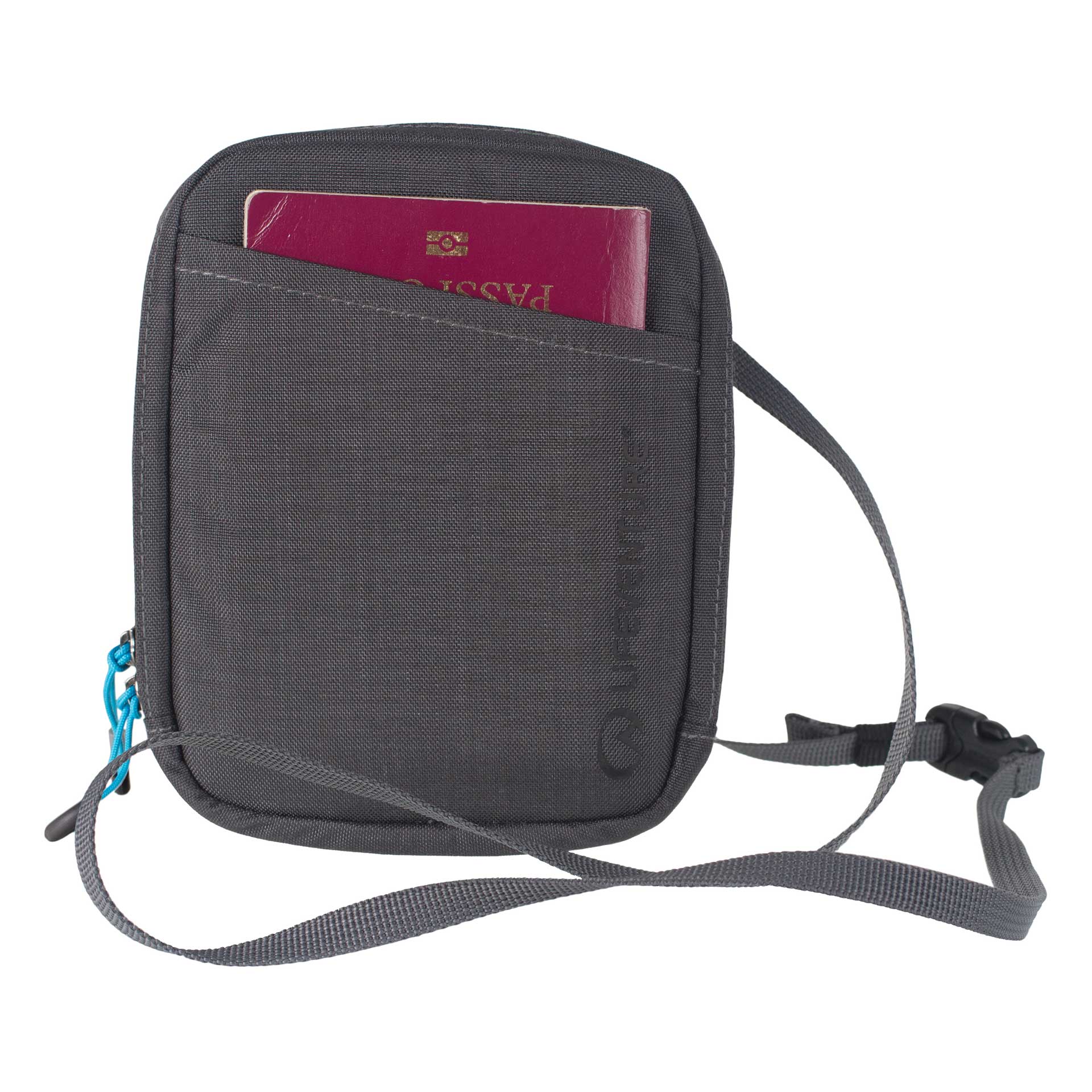 RFiD Travel Neck Pouch (Grey)