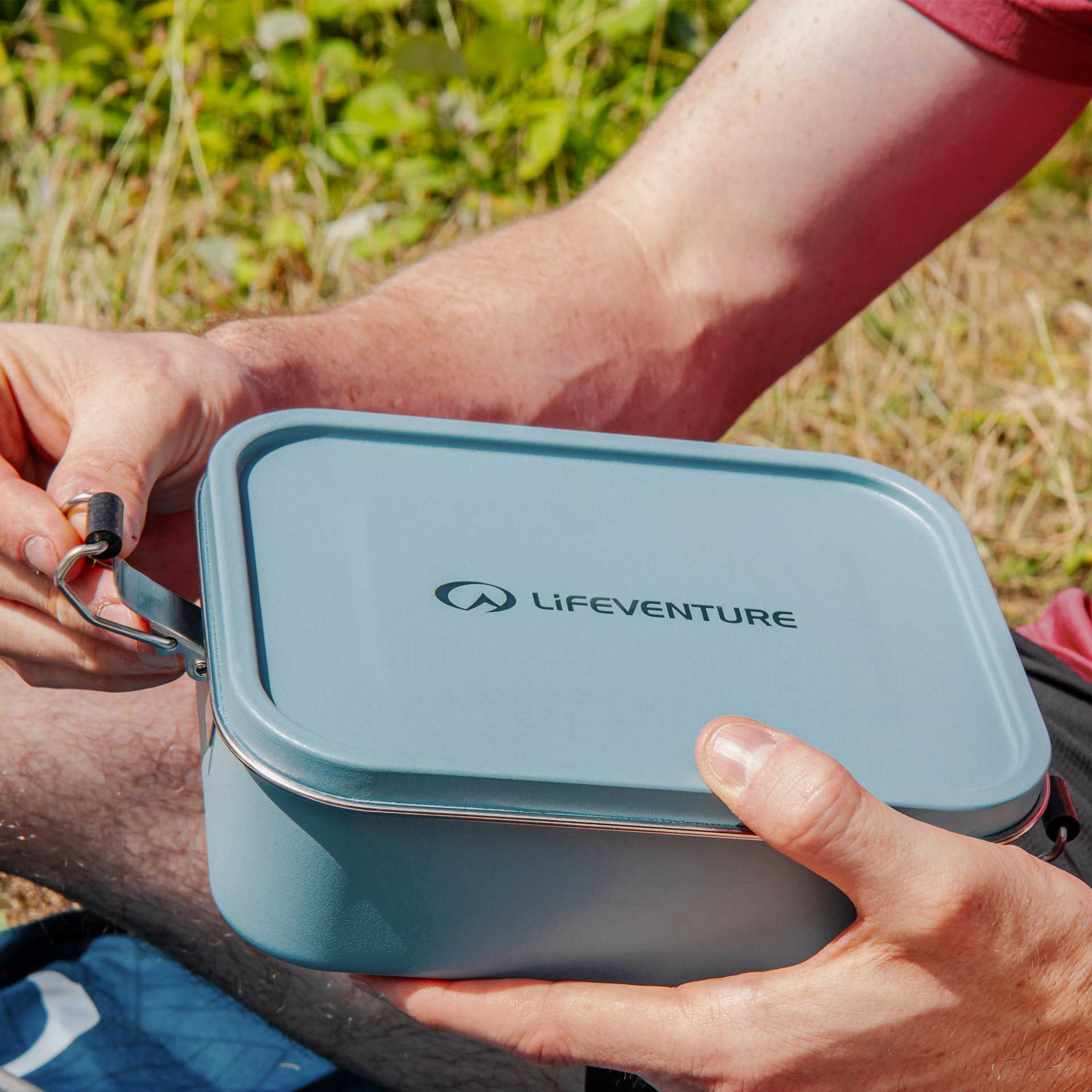 Stainless Steel Lunch Box - variant[Ice Blue]