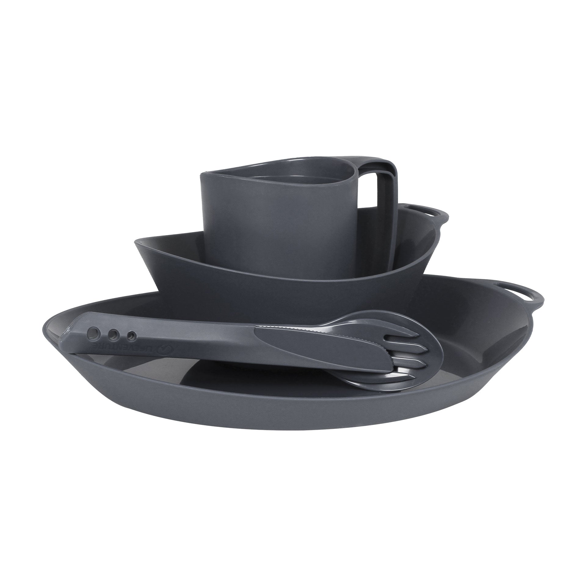 Ellipse Camping Tableware Set - variant[Graphite]