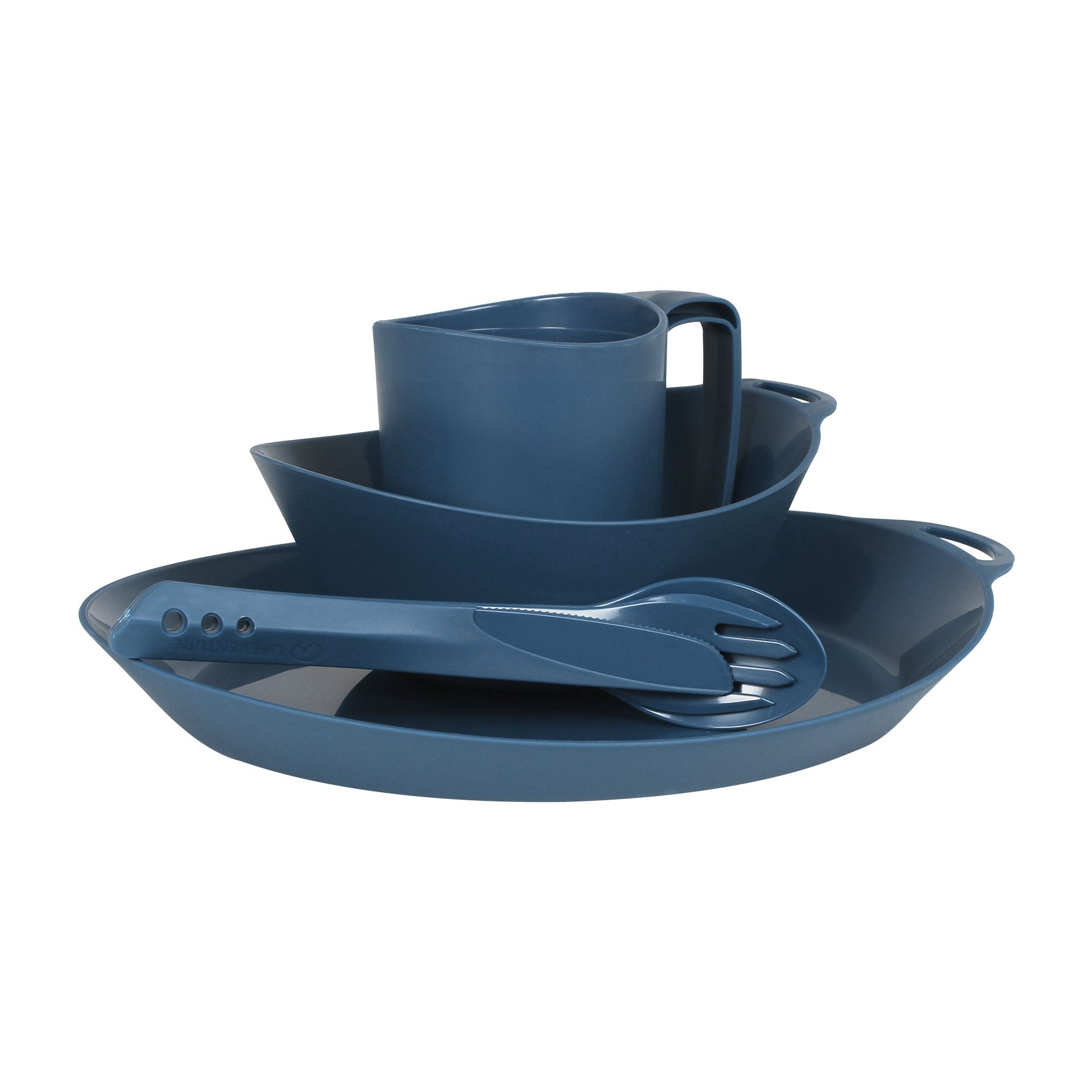 Ellipse Camping Tableware Set - variant[Navy]
