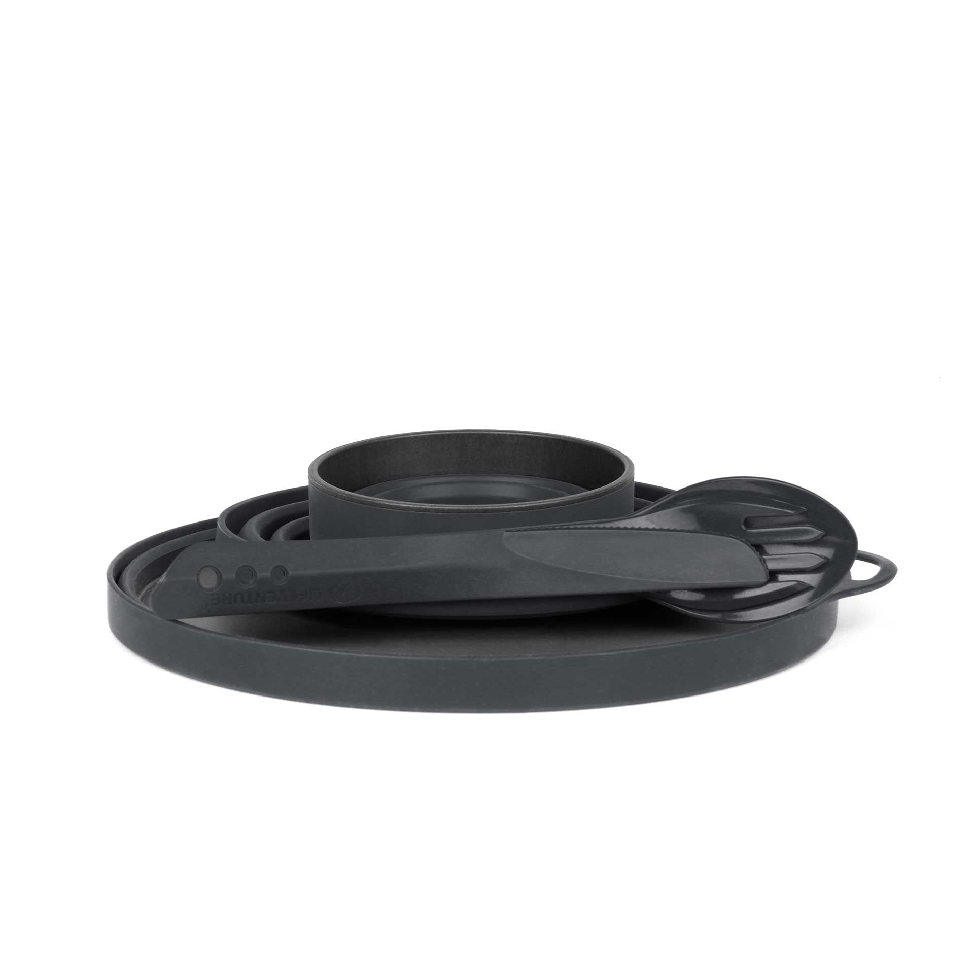 Ellipse Collapsible Camping Tableware Set - variant[Graphite]